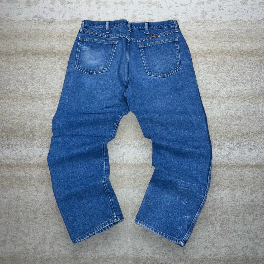 Vintage Y2K Rustler Work Jeans 36x30 Regular Straight Fit Red Tab